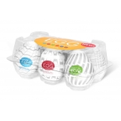 Набор из 6 мастурбаторов Tenga EGG Easy Beat с различным рельефом - Tenga - в Твери купить с доставкой