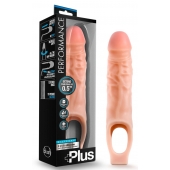 Телесный реалистичный фаллоудлинитель 9 Inch Silicone Cock Sheath Penis Extender - 22,86 см. - Blush Novelties - в Твери купить с доставкой