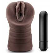 Коричневый мастурбатор-вагина Hot Chocolate Brianna - Blush Novelties - в Твери купить с доставкой