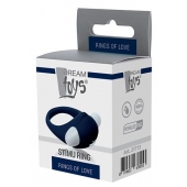 Гладкое синее эрекционное виброкольцо STIMU RING - Dream Toys - в Твери купить с доставкой