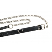 Черный ошейник с поводком Wild - Lola Games - купить с доставкой в Твери