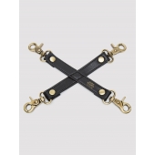 Черный фиксатор для манжет Bound to You Faux Leather Hogtie - Fifty Shades of Grey - купить с доставкой в Твери