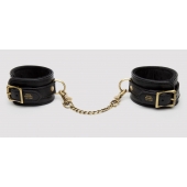 Черные оковы на ноги Bound to You Faux Leather Ankle Cuffs - Fifty Shades of Grey - купить с доставкой в Твери