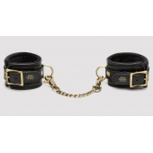 Черные наручники Bound to You Faux Leather Wrist Cuffs - Fifty Shades of Grey - купить с доставкой в Твери