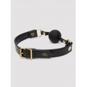 Черный кляп-шар Bound to You Faux Leather Ball Gag - Fifty Shades of Grey - купить с доставкой в Твери
