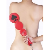 Шлёпалка  Пики  с анальным плагом - LOVETOY (А-Полимер) - купить с доставкой в Твери