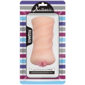 Телесный мастурбатор-вагина X-Basic Pocket Pussy без вибрации - Lovetoy - в Твери купить с доставкой
