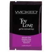 Лубрикант на водной основе для использования с игрушками WICKED Toy Love - 3 мл. - Wicked - купить с доставкой в Твери