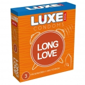 Презервативы с продлевающим эффектом LUXE Royal Long Love - 3 шт. - Luxe - купить с доставкой в Твери