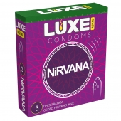 Презервативы с увеличенным количеством смазки LUXE Royal Nirvana - 3 шт. - Luxe - купить с доставкой в Твери