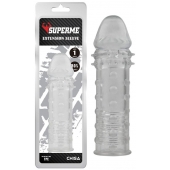 Прозрачная реалистичная насадка на пенис Extra Texture Sleeve - 16,2 см. - Chisa - в Твери купить с доставкой
