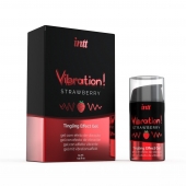 Жидкий интимный гель с эффектом вибрации Vibration! Strawberry - 15 мл. - INTT - купить с доставкой в Твери