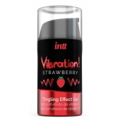 Жидкий интимный гель с эффектом вибрации Vibration! Strawberry - 15 мл. - INTT - купить с доставкой в Твери