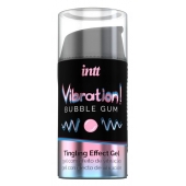 Жидкий интимный гель с эффектом вибрации Vibration! Bubble Gum - 15 мл. - INTT - купить с доставкой в Твери