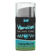 Жидкий интимный гель с эффектом вибрации Vibration! Gin   Tonic - 15 мл. - INTT - купить с доставкой в Твери