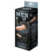 Телесный пустотелый харнесс MEN Style - 17,5 см. - LOVETOY (А-Полимер) - купить с доставкой в Твери