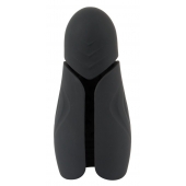Черный силиконовый вибромастурбатор с нагревом Masturbator with 2 Functions - Orion - в Твери купить с доставкой