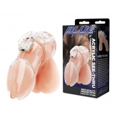 Прозрачная клетка целомудрия Acrylic See-thru Chastity Cage - BlueLine - купить с доставкой в Твери