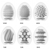 Набор из 6 мастурбаторов Tenga EGG IV с различным рельефом - Tenga - в Твери купить с доставкой
