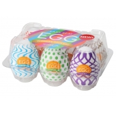 Набор из 6 мастурбаторов Tenga EGG IV с различным рельефом - Tenga - в Твери купить с доставкой