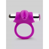 Лиловое виброкольцо с пультом ДУ Remote Control Cock Ring - Happy Rabbit - в Твери купить с доставкой
