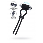 Черное эрекционное лассо на пенис Jat - A-toys - в Твери купить с доставкой