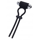 Черное эрекционное лассо на пенис Jat - A-toys - в Твери купить с доставкой