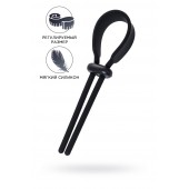 Черное эрекционное лассо на пенис Keb - A-toys - в Твери купить с доставкой