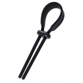 Черное эрекционное лассо на пенис Keb - A-toys - в Твери купить с доставкой