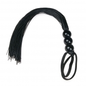 Черная силиконовая плеть Silicone Whip - 32 см. - Easy toys - купить с доставкой в Твери
