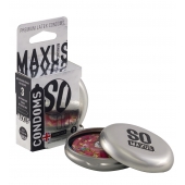 Экстремально тонкие презервативы в железном кейсе MAXUS Extreme Thin - 3 шт. - Maxus - купить с доставкой в Твери