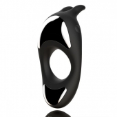 Черное эрекционное кольцо с двумя моторами Zeus Dual Vibe Cock Ring - FeelzToys - в Твери купить с доставкой