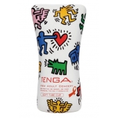 Мастурбатор-туба Keith Haring Soft Tube CUP - Tenga - в Твери купить с доставкой