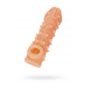 Телесная закрытая насадка с пупырышками Cock Sleeve Size M - 15,6 см. - KOKOS - в Твери купить с доставкой