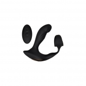 Черный вибромассажер простаты с эрекционным кольцом Strapped   Tapped - Zero Tolerance - в Твери купить с доставкой