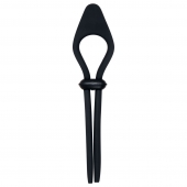 Черное эрекционное лассо с вибропулей Black Tie Affair - Zero Tolerance - в Твери купить с доставкой