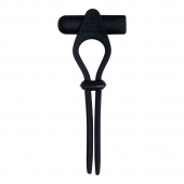 Черное эрекционное лассо с вибропулей Black Tie Affair - Zero Tolerance - в Твери купить с доставкой