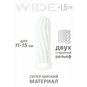 Белый фаллоудлинитель Homme Wide - 13 см. - Lola Games - в Твери купить с доставкой
