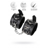 Черные оковы Anonymo из искусственной кожи - ToyFa - купить с доставкой в Твери