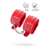 Красные оковы Anonymo из искусственной кожи - ToyFa - купить с доставкой в Твери