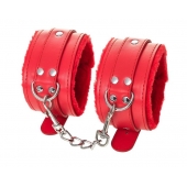 Красные оковы Anonymo из искусственной кожи - ToyFa - купить с доставкой в Твери