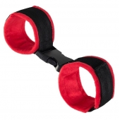 Красно-черные велюровые оковы Anonymo - ToyFa - купить с доставкой в Твери