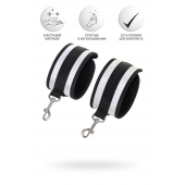 Серебристо-черные наручники Anonymo - ToyFa - купить с доставкой в Твери