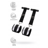 Черно-серебристые фиксаторы для рук на дверь Anonymo - ToyFa - купить с доставкой в Твери