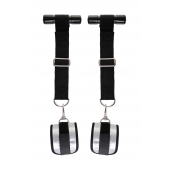 Черно-серебристые фиксаторы для рук на дверь Anonymo - ToyFa - купить с доставкой в Твери