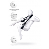 Черные кожаные стропы для фиксации Anonymo - ToyFa - купить с доставкой в Твери