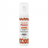 Разогревающее массажное масло Gourmet White Peach Organic с органическими ингредиентами - 50 мл. - Exsens - купить с доставкой в Твери