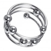 Большое металлическое кольцо под головку пениса - ToyFa - купить с доставкой в Твери