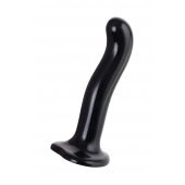 Черный стимулятор для пар P G-Spot Dildo Size L - 19 см. - Strap-on-me - в Твери купить с доставкой