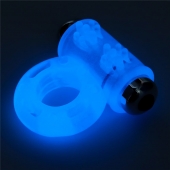 Голубое, светящееся в темноте эрекционное виброкольцо Lumino Play Vibrating Penis Ring - Lovetoy - в Твери купить с доставкой